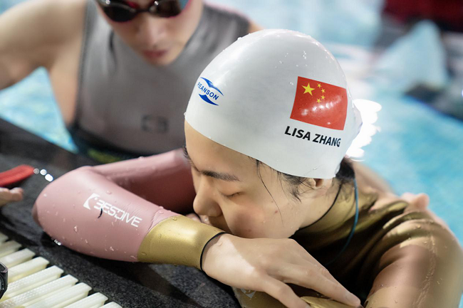 上海冠军杯自由潜水赛第一赛 女子亚洲纪录保持者Lisa Zhang再创佳绩